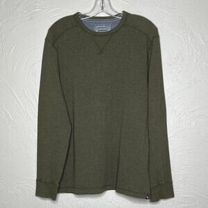 Eddie Bauer Green Henley Shirt - Size Large